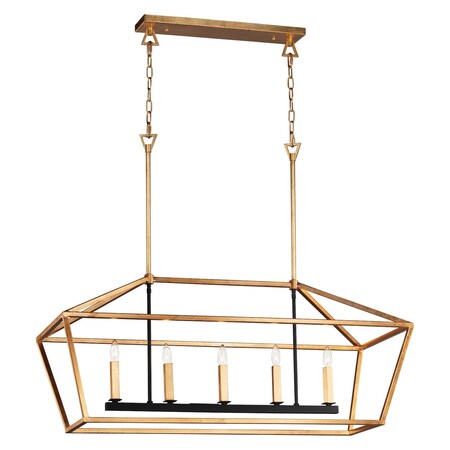Maxim Abode 5-Light Chandelier 25157GLTXB